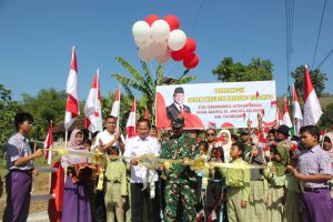 Perkuat Konektivitas Desa, Plt Bupati dan Dandim Tulungagung Resmikan Jembatan Garuda Desa Joho
