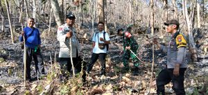 Kebakaran Lahan Perhutani di Tanggung, Petugas Gabungan Padamkan Api Seluas 1,5 Hektare
